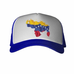 Gorra Mapa De Venezuela Amarillo Azul Y Rojo