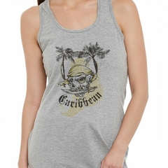 Musculosa Deportiva Caribbean Pirata Calavera Cuchillo Palmer