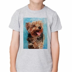 Remera Perro Yorkshire Dibujo Art - comprar online