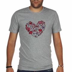 Remera Corazon Amor Love Llave Alas Flecha - TiendaCubik