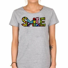 Remera Smile Sonrisa Frase Color Corazon en internet