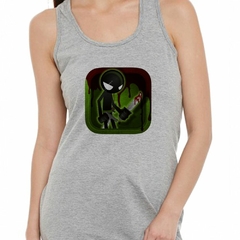 Musculosa Deportiva Game Play Juego Zombie Verde