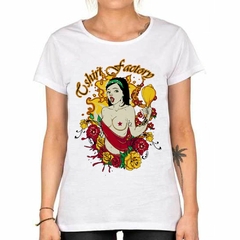 Remera Faction Girl Flowers Colors Art Design - comprar online