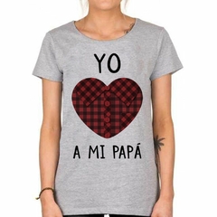 Remera Yo Amo A Mi Papa Familia Corazon en internet