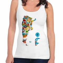 Musculosa Deportiva Argentina Cultura Mapa #1 - comprar online