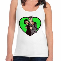 Musculosa Deportiva Samurai Jack Gril Boy Corazon Green Dibuj