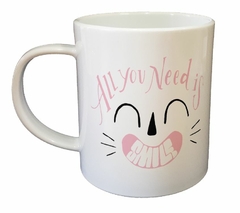 Taza All You Need Is Smile - tienda online