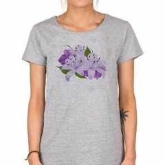 Remera Orquidea Flores Violeta - comprar online