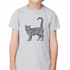 Remera Gato De Bengala Dibujo Art M2 - tienda online