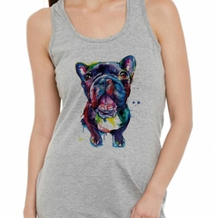 Musculosa Deportiva Bulldog Art Watercolor M2 - comprar online