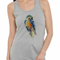 Musculosa Deportiva Pajaro Sobre Rama Watercolor - comprar online