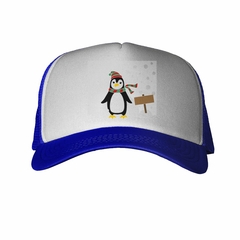 Gorra Pinguino Con Bufanda Nieve Art