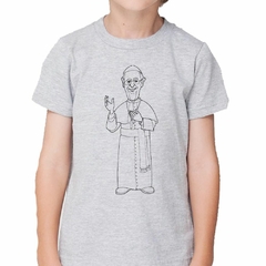 Remera Papa Francisco Religion Catolica Dibujo #4 - TiendaCubik