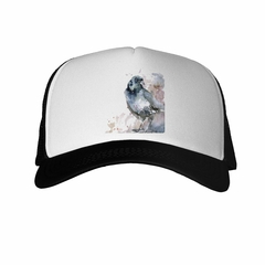 Gorra Cuervo Parado Dibujo Acuarela - comprar online