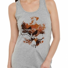 Musculosa Deportiva Calavera A Color Con Pajaros Arbol Art - comprar online