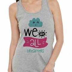 Musculosa Deportiva We Are All Dreamers Soñar Nube