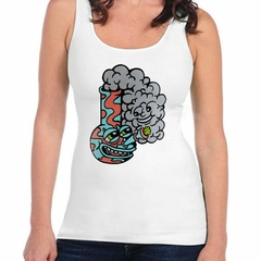 Musculosa Deportiva Bong Y Humo Sonriendo Cannabis - comprar online