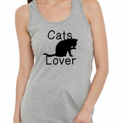 Musculosa Deportiva Cats Lover Amador De Los Gatos - comprar online