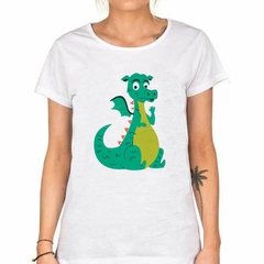 Imagen de Remera Dragon Verde Animado Bebe