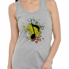 Musculosa Deportiva Nota Musical Sol Reggae Musica - comprar online