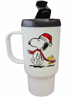 Jarro Termico Navidad Gorra Bufanda Snoopy Ave