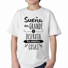 Remera Sueña En Grande Negro Dream Big - TiendaCubik