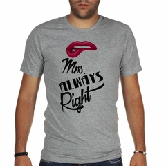 Remera Mr Always Right Labios - tienda online