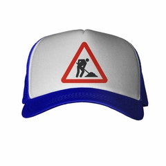 Gorra Señal Hombres Trabajando Cuidado