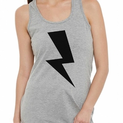 Musculosa Deportiva Rayo Vector Trueno Lluvia