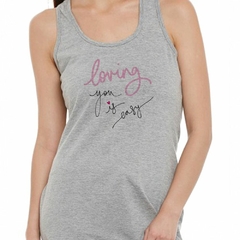 Musculosa Deportiva Loving You Is Easy Amarte Es Facil - comprar online