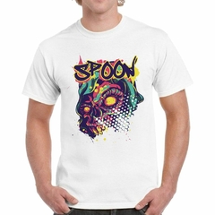 Remera Spoon Calavera Colores Art #2