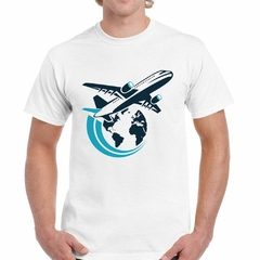 Remera Avion World Plane Viajar Cielo - tienda online