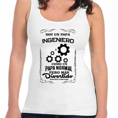 Musculosa Deportiva Papá Ingeniero Mas Divertido Ed Limitada - comprar online