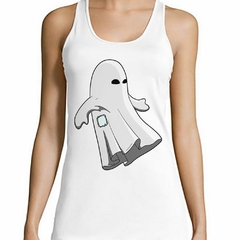 Musculosa Deportiva Fantasma Ghost Caricatura Dibujo #3