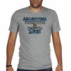 Remera Argentina Campeon De America Futbol Copa