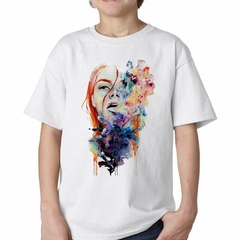 Remera Woman Girl Watercolor Art en internet