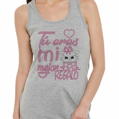 Musculosa Deportiva Tu Eres Mi Mejor Regalo Gato