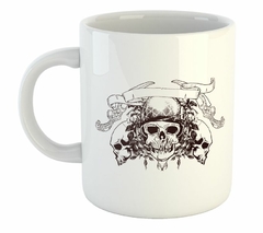 Taza Skulls Bones Your Text Here Cbk