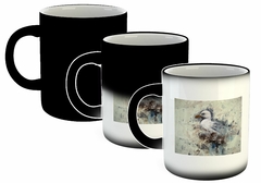 Taza Gaviota Dibujo Pintura Colores Watercolor en internet