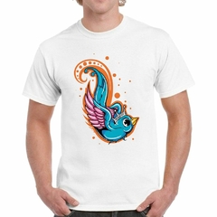 Remera Pajarito Volando Artwork Design M1