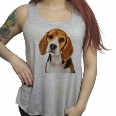 Musculosa Perro Beagle Mirando Curioso