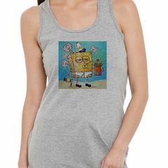 Musculosa Deportiva Bob Esponja Fumado Cannabis Ojos Rojos M2 - comprar online