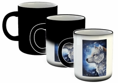 Taza Lobo Blanco Noche - TiendaCubik