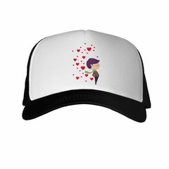 Gorra Chico Y Chica Besandose Corazones M1 - comprar online