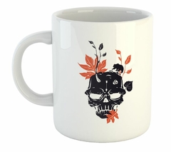 Taza Calavera Skull Oso Hojas