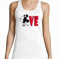 Musculosa Deportiva Love Amor Beso Minnie Mickey M4 - comprar online