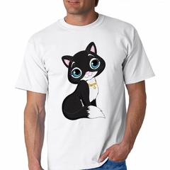 Imagen de Remera Gato Tierno Ilustracion