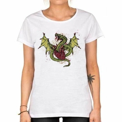 Remera Serpiente Con Alas Saliendo De Un Corazon - tienda online