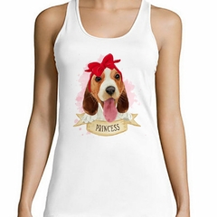 Musculosa Deportiva Perro Beagle Moño Princess - comprar online