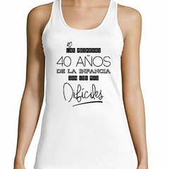 Musculosa Deportiva Los Primeros 40 Años De La Infancia